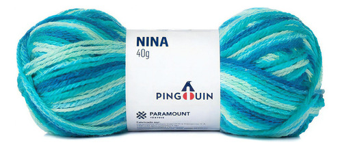 Lã Nina Pingouin 40g - Kit (pacote) Com 5 Novelos  Cor 6699 - Bulgari Mix