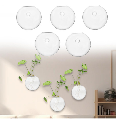 Jarrón Hidropónico De Terrario De Flores, Decoración 8cm