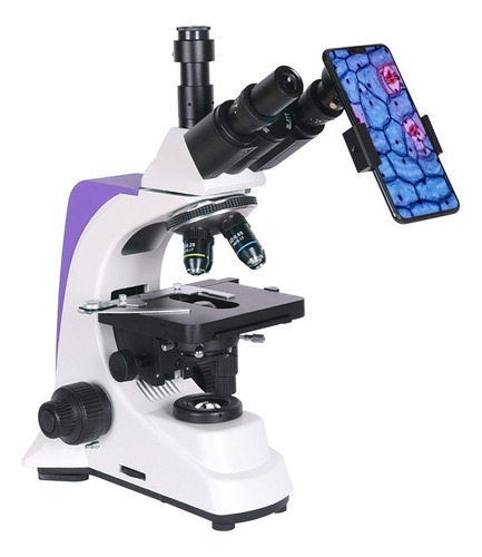 Microscopio Profesional Con Soporte Para Teléfono Móvil