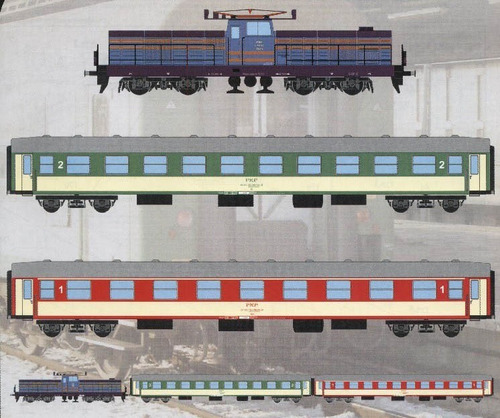 Locomotoras Y Vagones De Papel Para Imprimir Y Armar