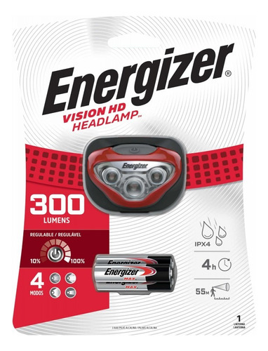 Linterna Energizer Vision Hd Manos Libres 300 Lm Hdb322