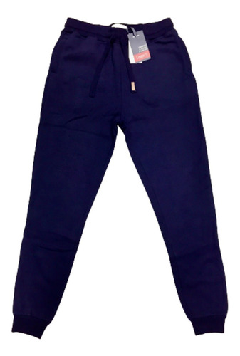 Pantalon Deportivo Felpa Con Puño Babucha Moreno 