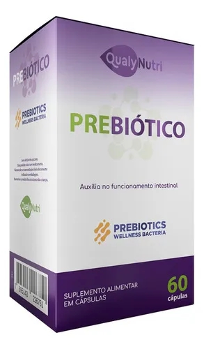 3 prebióticos Qualynutri Intestine Function Sabor sin sabor, 500 mg, 60 cápsulas