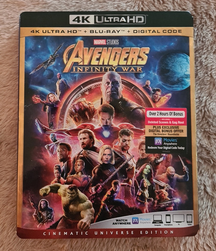Avengers - Infinity War (guerra Del Infinito) 4k + Blu-ray