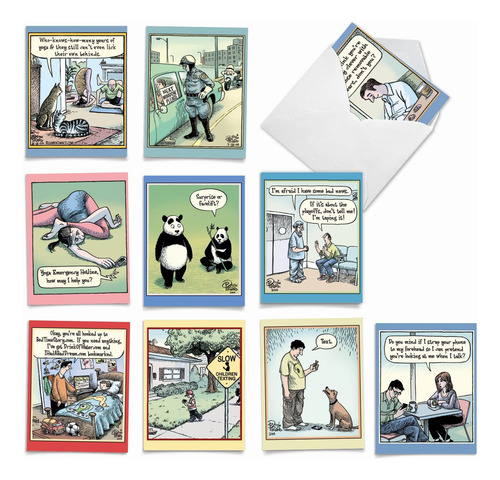 The Best Card Company - 10 Divertidas Tarjetas De Notas De H