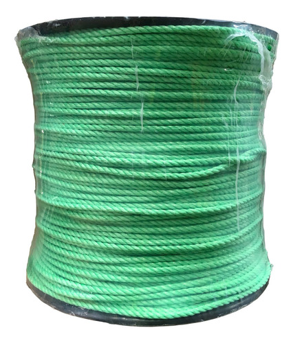 Cuerda De Polipropileno En Carrete De 6 Mm Color Verde