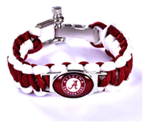 Deporte Rasgado Alabama Crimson Tide Pulsera Paracord