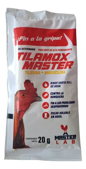 Tilamox Máster 20 Grs Tilosina + Amoxicilina