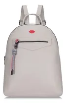 Comprar Mochila Oreiro Love Moda Simil Cuero Tendencia Elegante Livi Color Hueso 17048