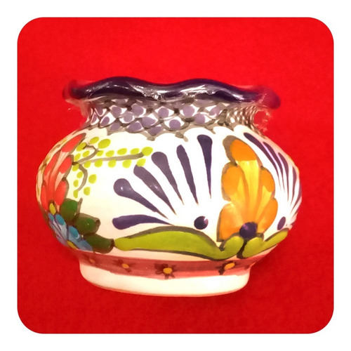Imagen 3 de 5 de Set 25 Velas Aromáticas De Talavera Poblana Maceta 6 Cm Vls