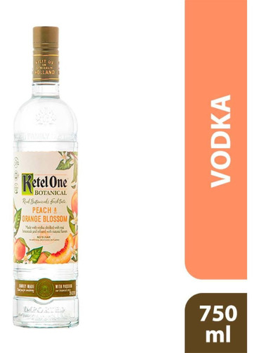 Vodka Ketel One Botánica Peach & Orange Blossom 750ml