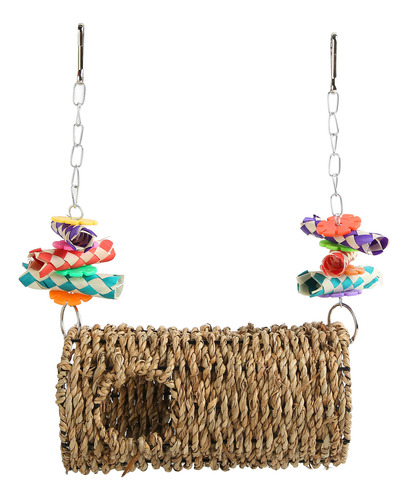 Brinquedo De Tecido Bird Tunnel House Grass Chewing Relaxing