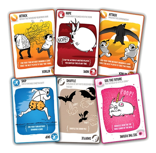 Exploding Kittens Juego De Cartas En Ingles