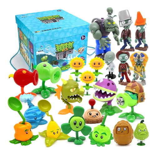 Juguetes Plantas Vs Zombies Set Grande De 22 Pzas Premium 