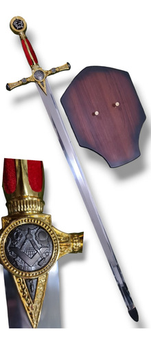 Espada Masonica Con Estrella Medieval Salomon Templario