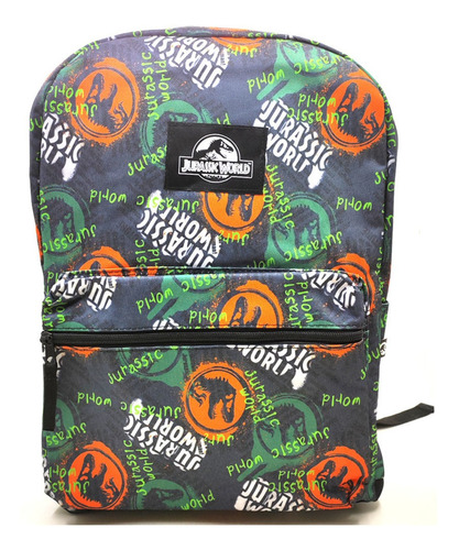 Mochila 17  Jurassic World Dinosaurios Escolar Amplia