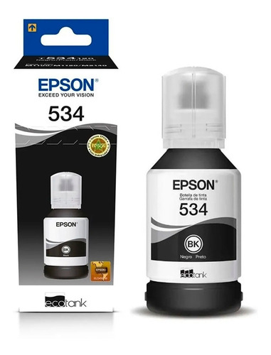 Refil Tinta Epson Preto T534120-al