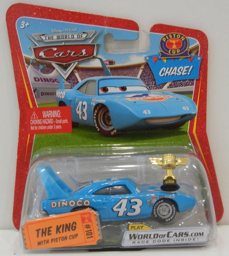 Disney Pixar Cars The King El Rey With Piston Cup Chase Unic