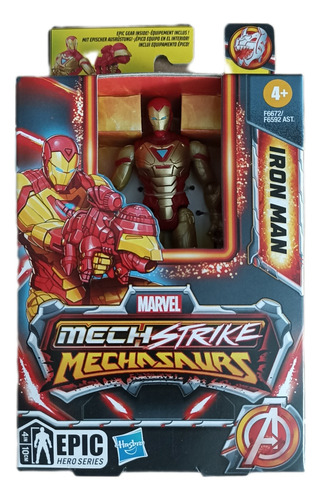 Mechstrike Mechasaurs Iron Man Articulado 10 Cm Epic Series