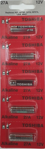Pila Alcalina Toshiba 27a 12v Nueva En Blíster Sellado