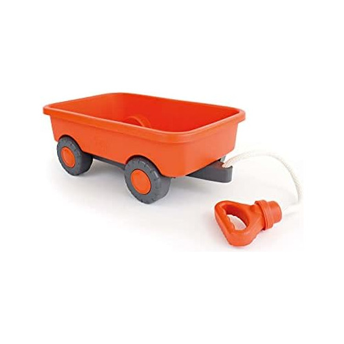 Wagon Orange Pretend Play Motor Skills Niños Vehículo...