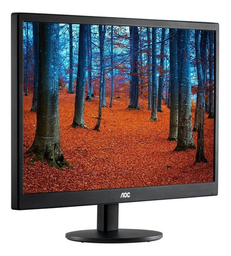 Imagem 3 de 5 de Monitor AOC E970SWN led 19" preto 100V/240V