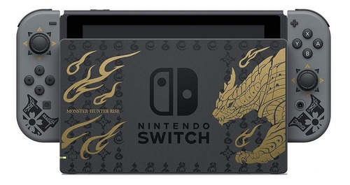 Nintendo Switch 32GB Monster Hunter Rise Deluxe Edition cor  cinza, preto e dourado