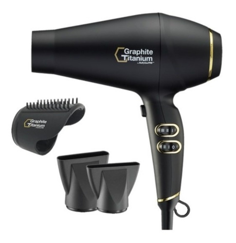Imagem 1 de 5 de Secador Graphite Titanium Babyliss Pro By Roger 2000wts