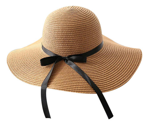 Summer Seaside Vacation Foldable Beach Sun Shade Straw Hat