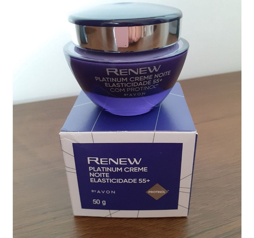 Creme Facial Renew Platinum Noite Protinol 50g - Avon