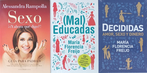 3 Libros - Sexo + Mal Educadas + Decididas - Sudamericana