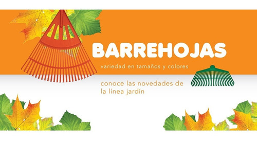 Imagen 2 de 4 de Rastrillo Barre Hojas Profesional Jardinero