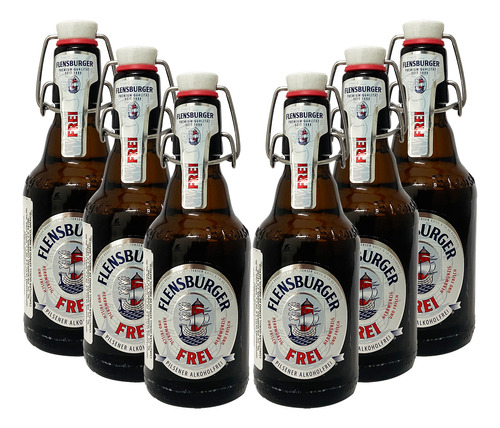 Six Pack Cerveza Flensburger Pilsener Alkoholfrei 330 Ml