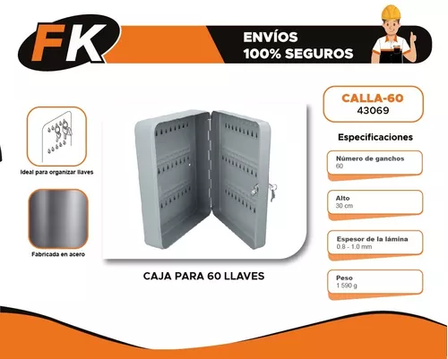 43069 / CALLA-60 TRUPER Caja con 60 ganchos para llaves, Hermex