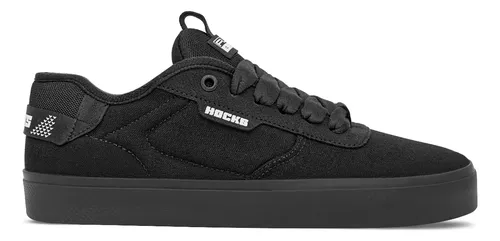 Tenis Hocks Unissex Lona Flat Core Preto Reflex Preto