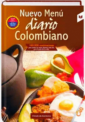 Libro Nuevo Menú Diario Colombiano