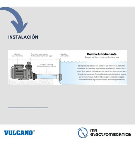 Imagen 7 de 10 de Bomba Autodrenante Bad 100 De 1 Hp. - Vulcano