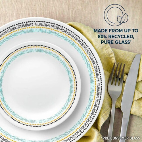 Corelle® Paloma Juego De Vajilla De 16 Piezas Servicio Para