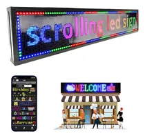 Comprar Letreros Luminosos Led Programable Wifi 100cm X 20cm