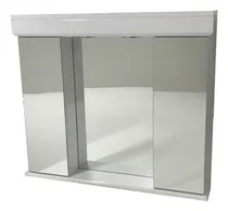 Comprar Espejo Peinador De Baño 80x70 Triptico Puertas Espejadas