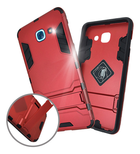 Funda Iron Para Samsung Galaxy J7 Max Carcasa Antishock Rojo