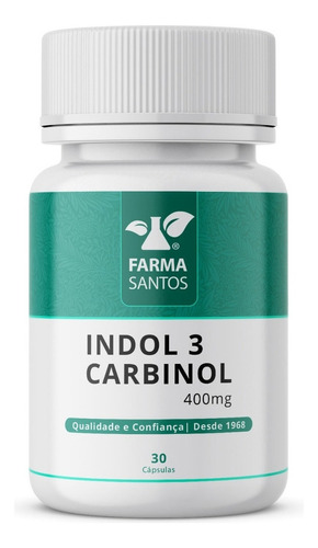 Indol 3 Carbinol 400mg 30 Cápsulas Sabor Sem Sabor