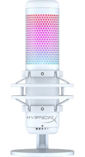 Imagen 1 de 6 de Micrófono Hyperx Quadcast S White Blanco Rgb