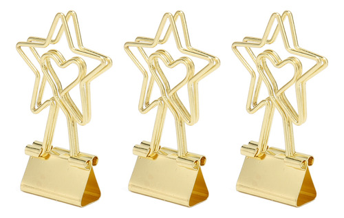 Pinzas De Papelería, 100 Unidades, Con Forma De Estrella, Hu