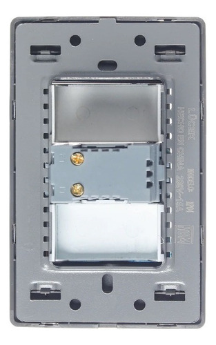 Placa Con Dimmer Regulador Atenuador De Luz Color Plata