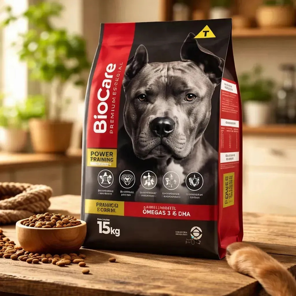 Ração Cachorro Adulto Premium 15kg Power Training 26% Proteína Frango Carne