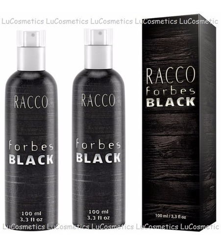 Kit C/2 Colonias Forbes Black Racco 100 Ml - Frete Grátis