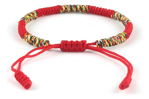 Pulsera Ajustable Tibetana Unisex Multicolor Estilo B697