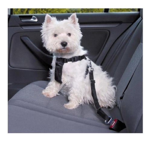 Cinturon Seguridad Perros Autos Viajar Paseos Small El Mejor Color Negro