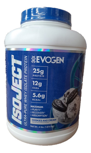 Proteina Isolate Evogen Isoject 4 Lb Chocolate Peanut Butter